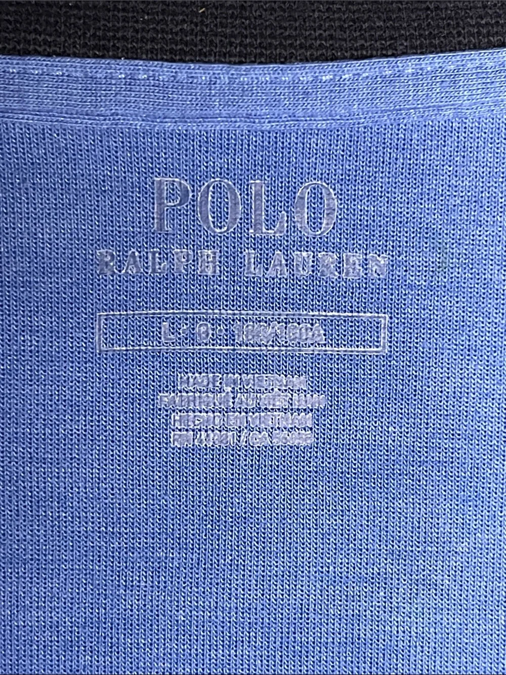 Men’s Polo by Ralph Lauren Blue Quarter-Zip Pullover Sweater